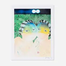 Sasha Gordon, Mirror, 2021, screenprint in colors