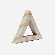 Open Triangular Form by John Mason, 2013, glazed stoneware, offered Feb 2026