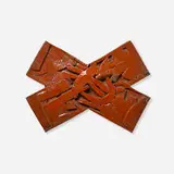 John Mason, Wall Relief, 1965-68, glazed stoneware