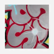 John Matos, Untitled, 2008, acrylic and spray paint on canvas
