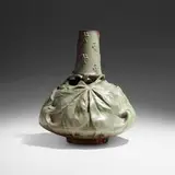 Monumental Marronnier vase by Ernest Bussière for Keller et Guérin, c. 1903, luster-glazed stoneware, sold May 2023