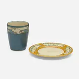 Saturday Evening Girls, Tea caddy and plate