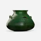 Merrimac Pottery, Large four-handled vase, c. 1905, glazed earthenware