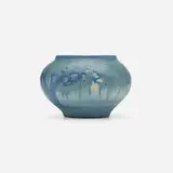 Anna Frances Simpson for Newcomb College Pottery, Scenic vase with live oaks, Spanish moss, and full moon