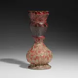 Exceptional vase by George E. Ohr, 1897-1900, glazed earthenware, sold May 2023