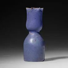 Vase by George E. Ohr, 1897-1900, glazed earthenware, sold May 2023