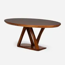 Daniel Hellman and Eric Chang, Dining table, c. 2010, walnut