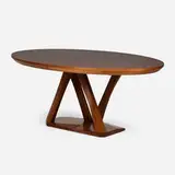 Daniel Hellman and Eric Chang, Dining table, c. 2010, walnut