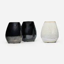 Russel Wright, Vases, set of three, c. 1945, glazed stoneware