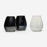 Russel Wright, Vases, set of three, c. 1945, glazed stoneware