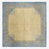 Ivan Da Silva Bruhns, Art Deco style low pile carpet, c. 2010, hand-knotted wool