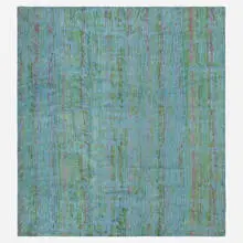 Contemporary, Pile carpet, hand-painted and knotted silk