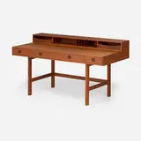 Peter Løvig Nielsen, Desk, 1968, teak, brass