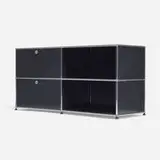 USM Haller Furniture System cabinet by Fritz Haller and Paul Schärer, 1963, enameled and chrome-plated steel, sold Sep 2025