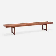 Torbjørn Afdal, Krobo bench, c. 1962, teak