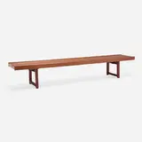 Torbjørn Afdal, Krobo bench, c. 1962, teak