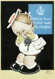 Mabel Lucie Atwell, Keep it dark - I'll be seeing you soon, watercolour and bodycolour