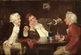 John Arthur Lomax, After the hunt, a pair, oil on panel