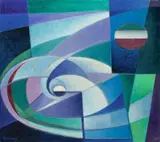 Werner Drewes, Starlight, 1977, Öl auf Leinwand