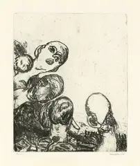 Oberon by Georg Baselitz, 1964, Radierung und Vernis mou auf Velin, sold Dec 2017