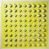 Luis Tomasello, Atmosphere chromoplastique (jaune), 1967, Acryl auf Holz