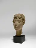 Hermann Haller, Porträt Marie Laurencin, Um 1920, Terracotta, auf dunkelbraun lackierten Holzsockel montiert