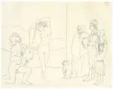 La danse des banderilles by Pablo Picasso, 1954, Lithografie auf Arches-Velin, sold Jun 2018