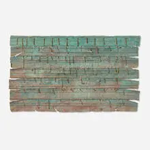 Eugene Sturman, The Scythian Mercenaries Have Arrived, 1974, copper foil, hemp rope