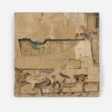 Lucio Muñoz, Untitled, 1963, wood constructed collage