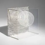 Jesús Rafael Soto, Espiral (from the Sotomagie series), 1967, screenprint on acrylic, aluminum