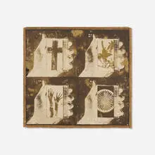 Wallace Berman, Untitled, 1970, Verifax collage on board in artist's frame