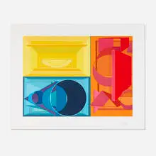 Al Held, Jewel of Dalmatia, 1991, lithograph in colors
