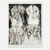 Jim Dine, Blue Wash, 1991, etching with hand-coloring