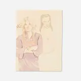 Elizabeth Peyton, Ozzy, 2002-06, soft-ground etching in colors with spit-bite and hand additions in colored pencil