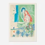 Marc Chagall, Sirène au poète (from the Nice et la Côte d'Azur series), 1967, lithograph in colors on Arches