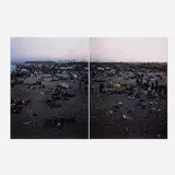 Massimo Vitali, Rosignano Dawn (diptych) (from A Portfolio of Landscapes and Figures), 2006, offset lithograph in colors