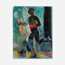 August Becker, Untitled, 2001, oil on canvas
