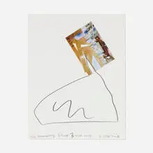 The Armory Show 3 Mar 2017 (from the Art Vending Machine project) by Sadaharu Horio, 2017, acrylic, chalk pastel and charcoal on paper, offered Aug 2025