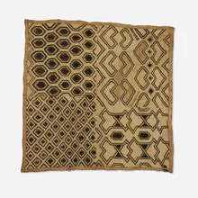 Bushongo, Shoowa prestige panel, raffia, fibers