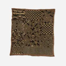 Bushongo, Shoowa prestige panel, raffia, fibers