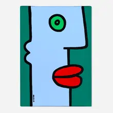 Ma Bicyclette Est Restée Au Terminus Du Metro. Je Rentre À Pied by Thierry Noir, 2017, acrylic on canvas, offered Jul 2025
