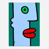 Thierry Noir, Ma Bicyclette Est Restée Au Terminus Du Metro. Je Rentre À Pied, 2017, acrylic on canvas