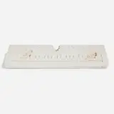 Daniel Arsham, Future Relic 09 (Keyboard), 2018, cast plaster, glass