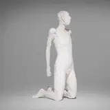 Manuel Neri, Penance, 1980, plaster, steel armature, styrofoamcore, burlap