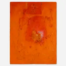 Bruce Conner, Untitled, 1957, oil on Masonite and wood
