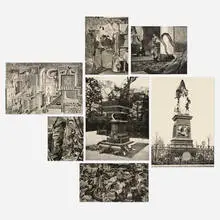 Bruce Conner, Image I-II; Image IV-VIII (seven works from The Dennis Hopper One Man Show, Volume I), 1971, photoetching