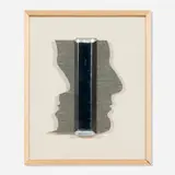 Ed Ruscha, Pat Poncy (Contour Gauge Profile), 1992, stainless steel, enameled metal