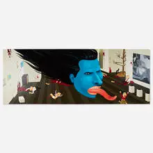Zoya Cherkassky, Blue Head, 2006, acrylic on canvas