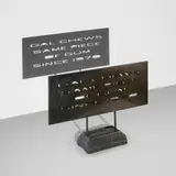 Ed Ruscha, Gal Chews Gum, 2019, cast bronze with hand-applied patina