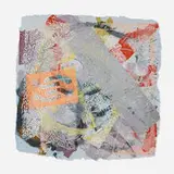 Sam Gilliam, Lightning Bolt, 1997, collagraph and screenprint in colors on blue handmade paper